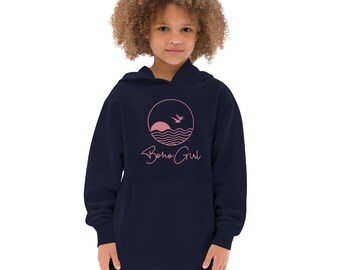 Boho Girl Lake et Sun Girls Fleece Hoodie | Sweat-shirt à capuche pour filles