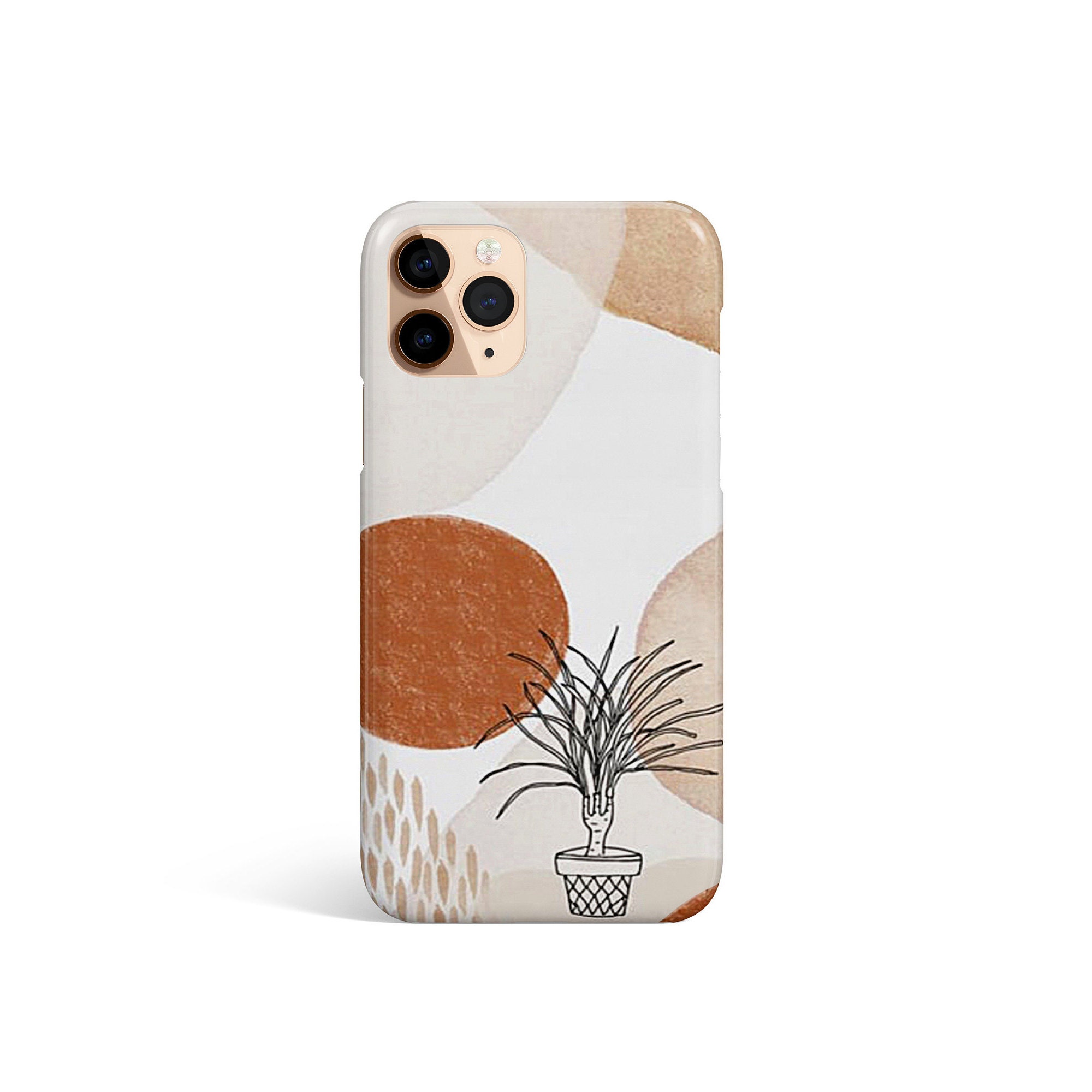 Abstract Art Phone Case Plant Minimalist Case Modern Art Etsy