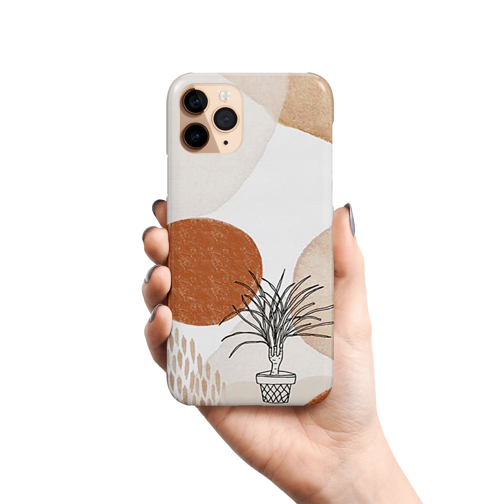 Abstract Art Phone Case Plant Minimalist Case Modern Art Etsy