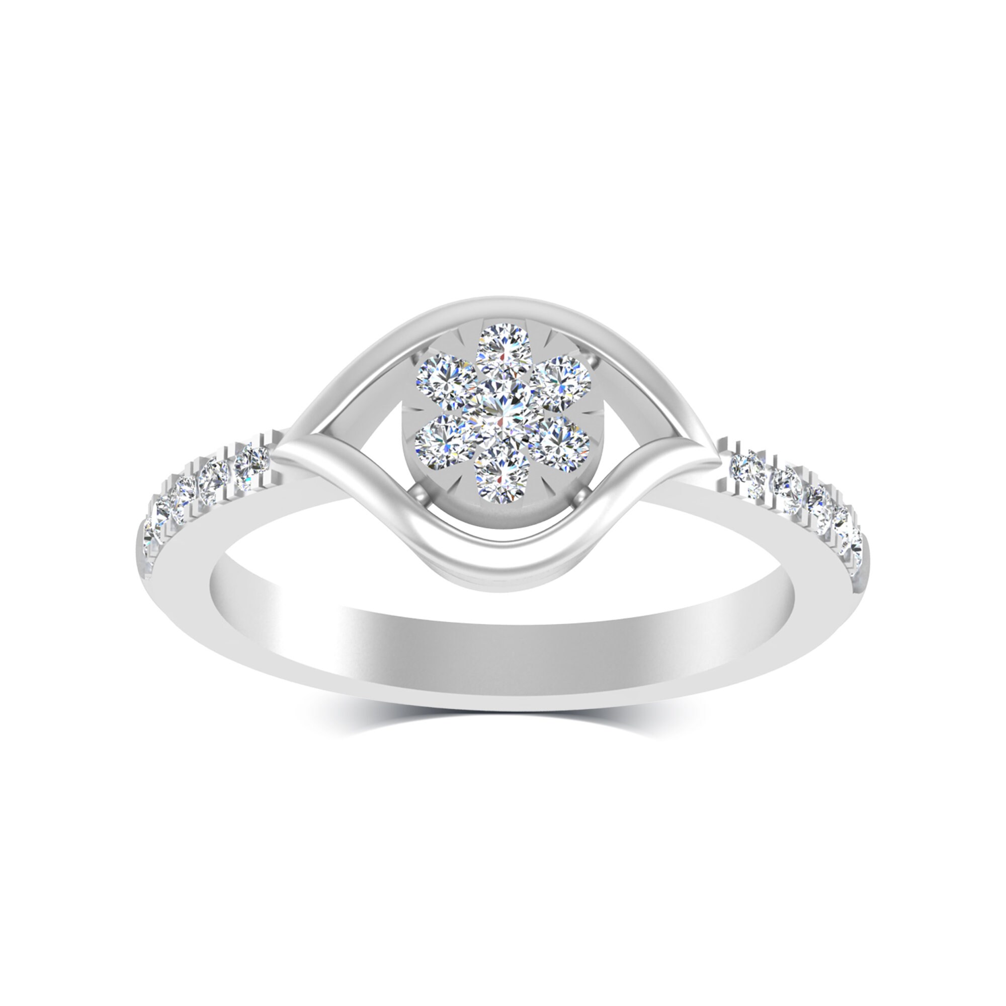 solid gold engagement rings for women