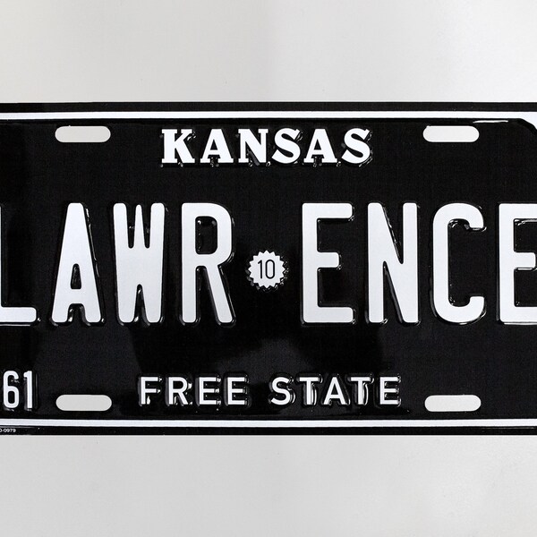 Embossed License Plate Etsy