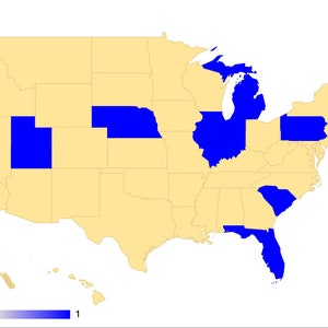 Estados que visitei a Planilha Google