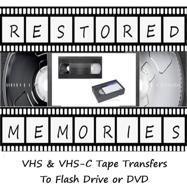 Video Tape Transfer (vhs and vhs-c) to USB Flash Drive (Cost of Flash Drive not included)