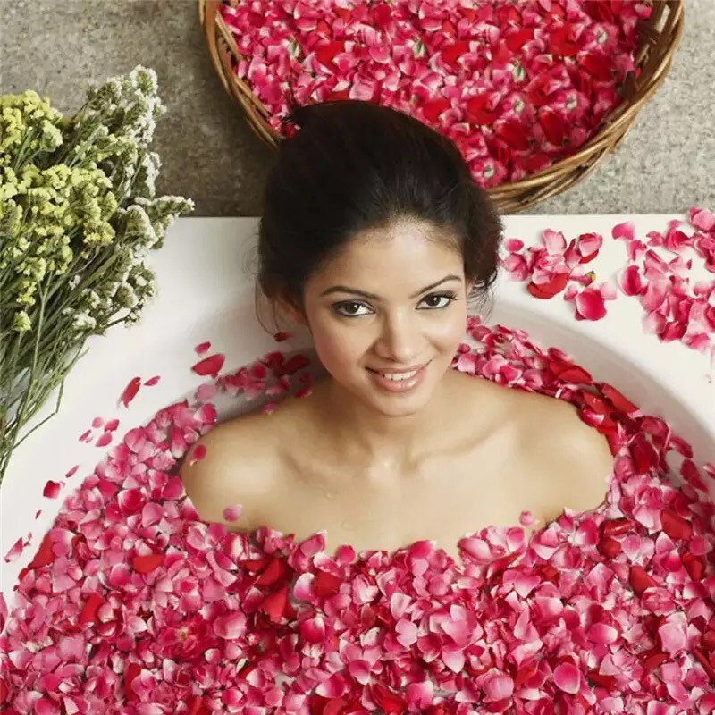 Rose Petal Bath Romantic Rose Petals Rose Petals Wedding Etsy