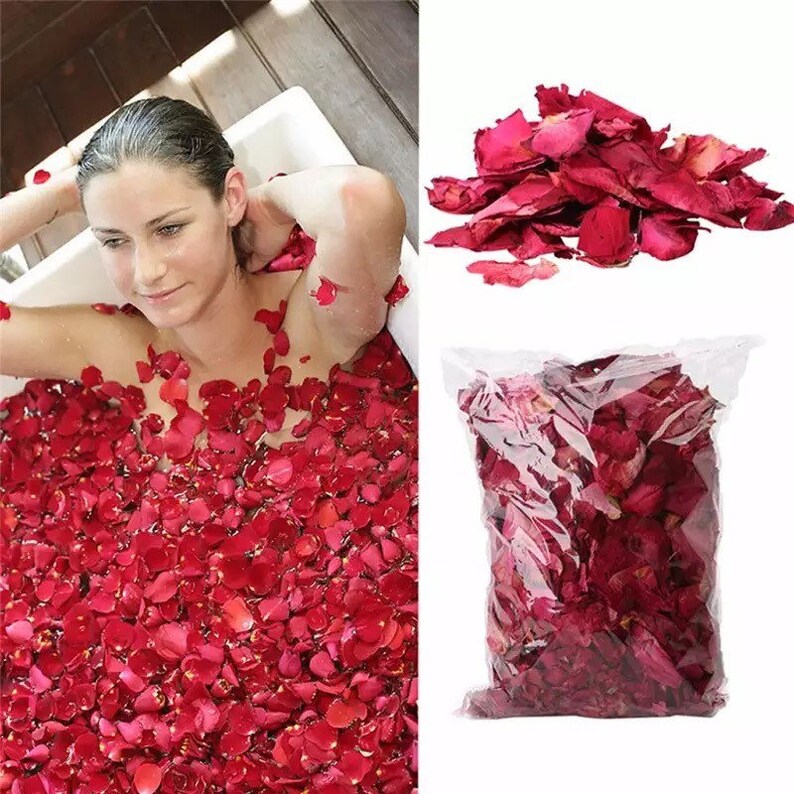 Rose Petal Bath Romantic Rose Petals Rose Petals Wedding Etsy