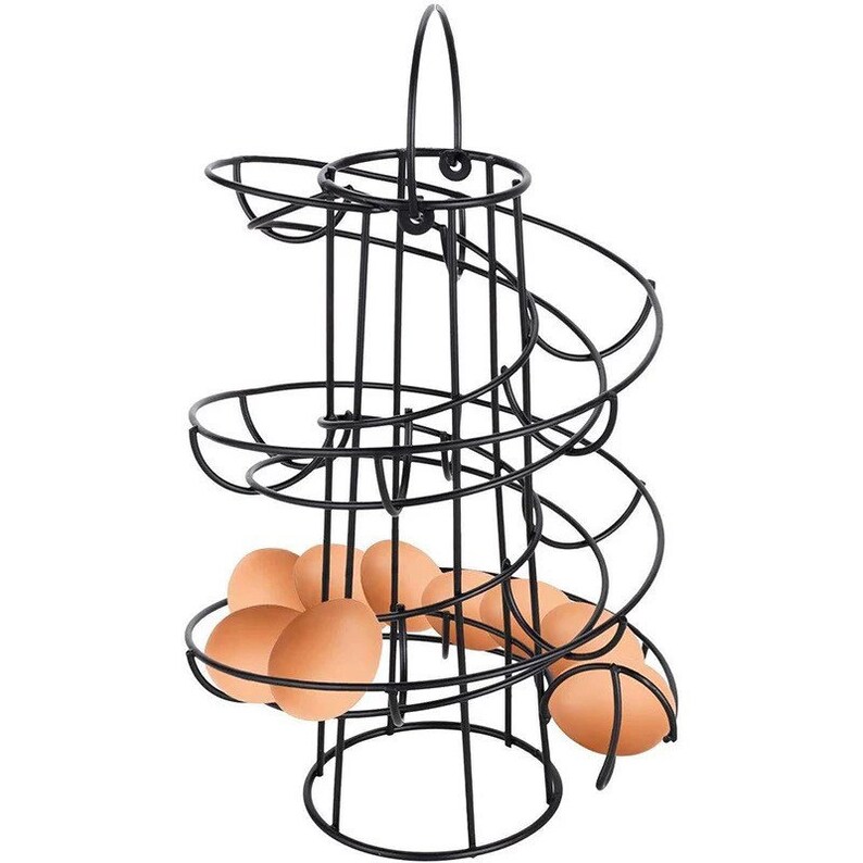 Egg Spiral Holder Egg Collection Spiral Egg Storage Rack Etsy