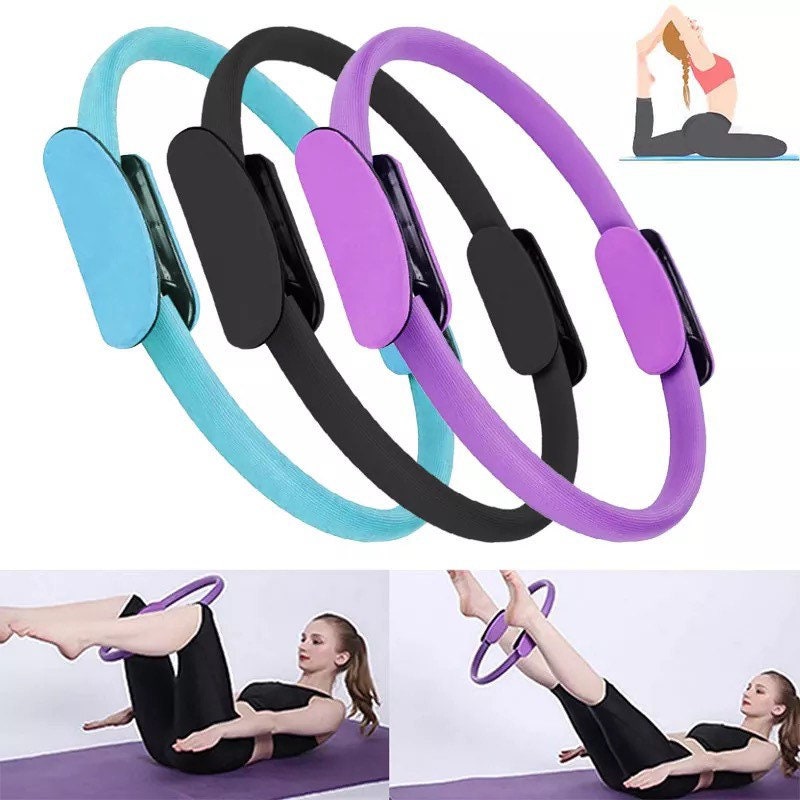 Yoga Circle Pilates Magic Ring Resistance Body Trainer Exercise Fitness Gym Work