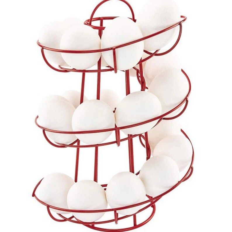 Egg Spiral Holder Egg Collection Spiral Egg Storage Rack Etsy