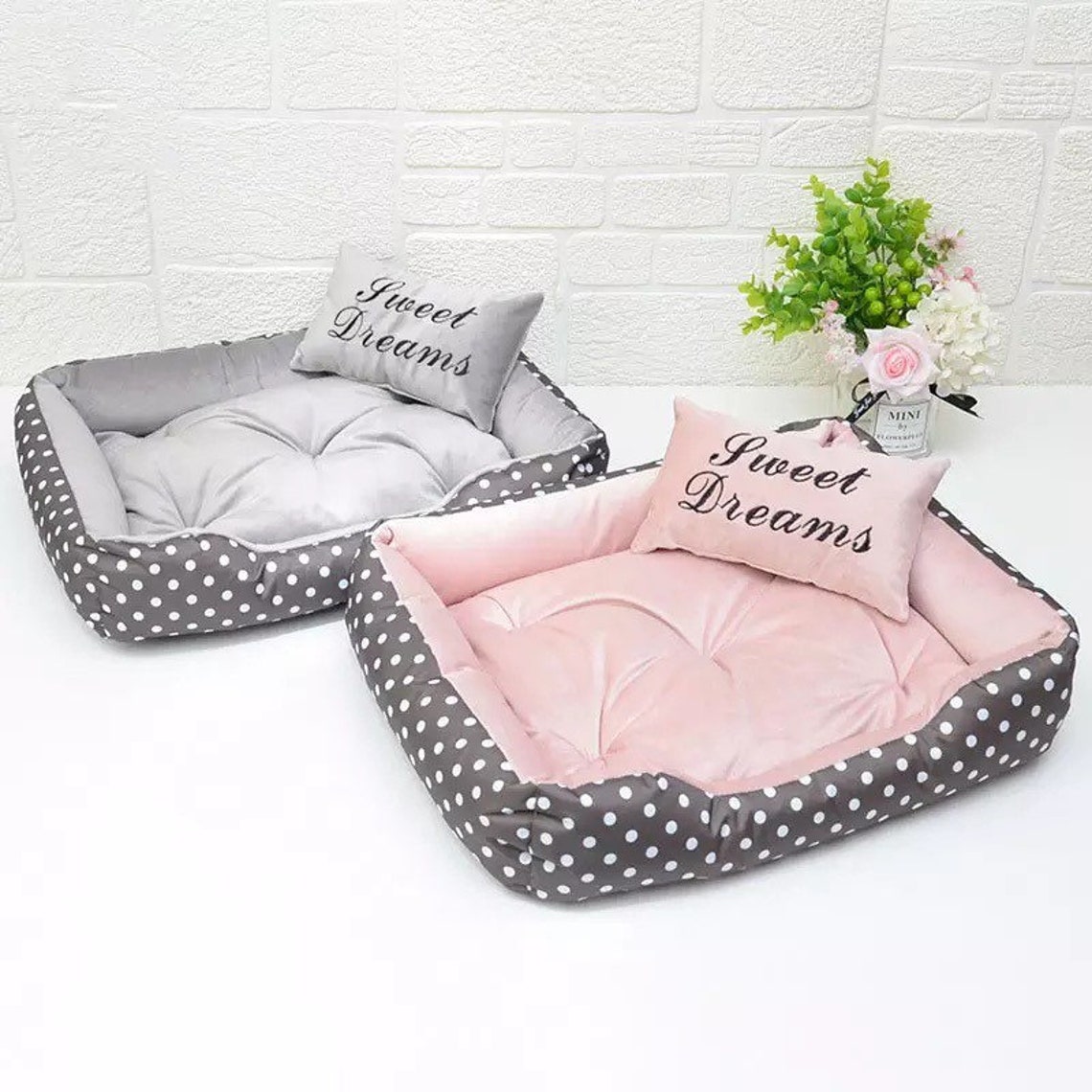 Luxury Princess Pet Bed With Pillow Dog Bed Cat Bed Pet Etsy