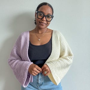 Split Stitch Cardigan Crochet Pattern | PDF Download | Size XS-5X | Crochet Cardigan | Beginner Pattern