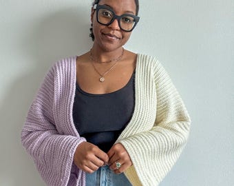 Split Stitch Cardigan Crochet Pattern | PDF Download | Size XS-5X | Crochet Cardigan | Beginner Pattern