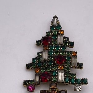 Rare Weiss Christmas Tree Brooch Pin