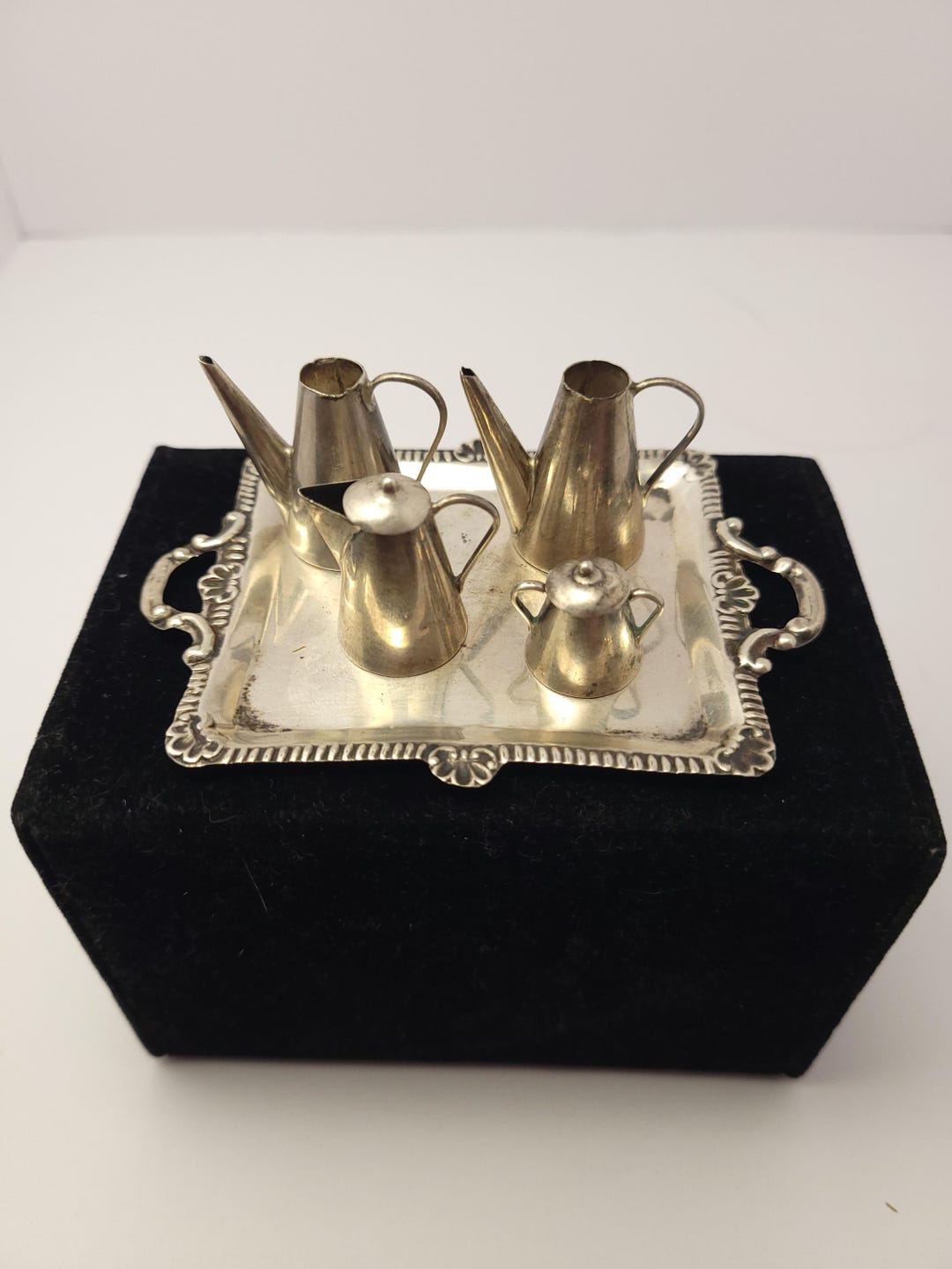 Micro Silver Set Five Piece Silver Miniature Set - Etsy