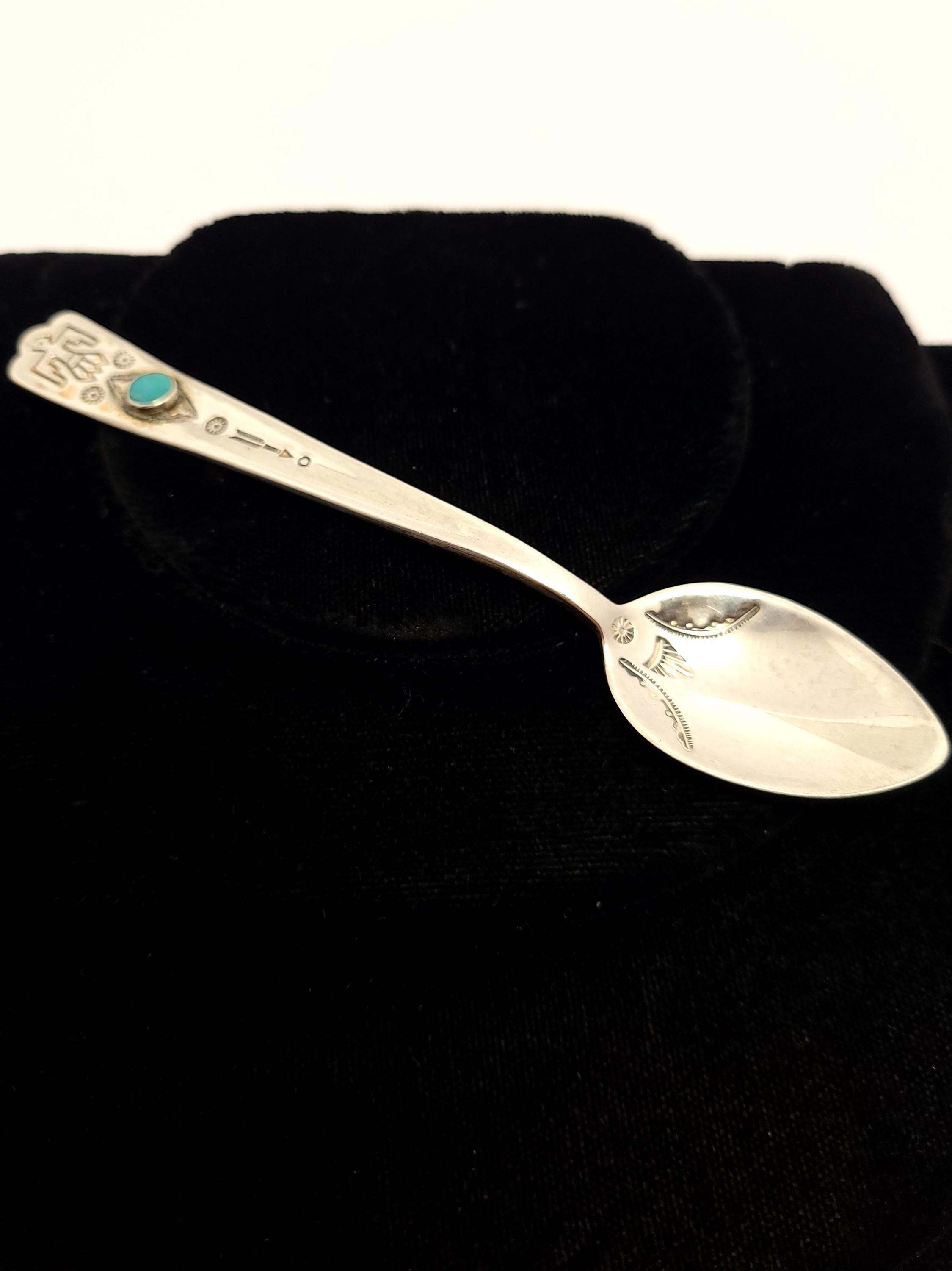 Don Platero ナバホ シルバー ヴィンテージ　レードル お玉 スプーン Vintage Sterling Silver Kokopelli Baby Spoon by Navajo