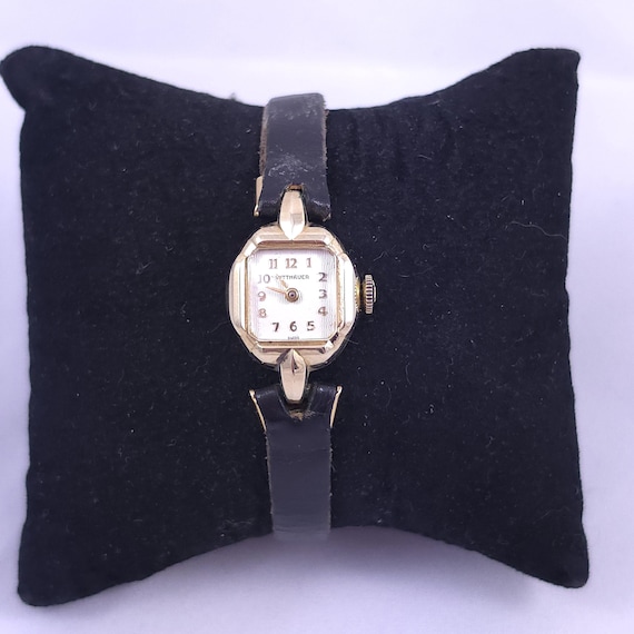 Vintage mid-century Wittnaur ladies cocktail wristwatch