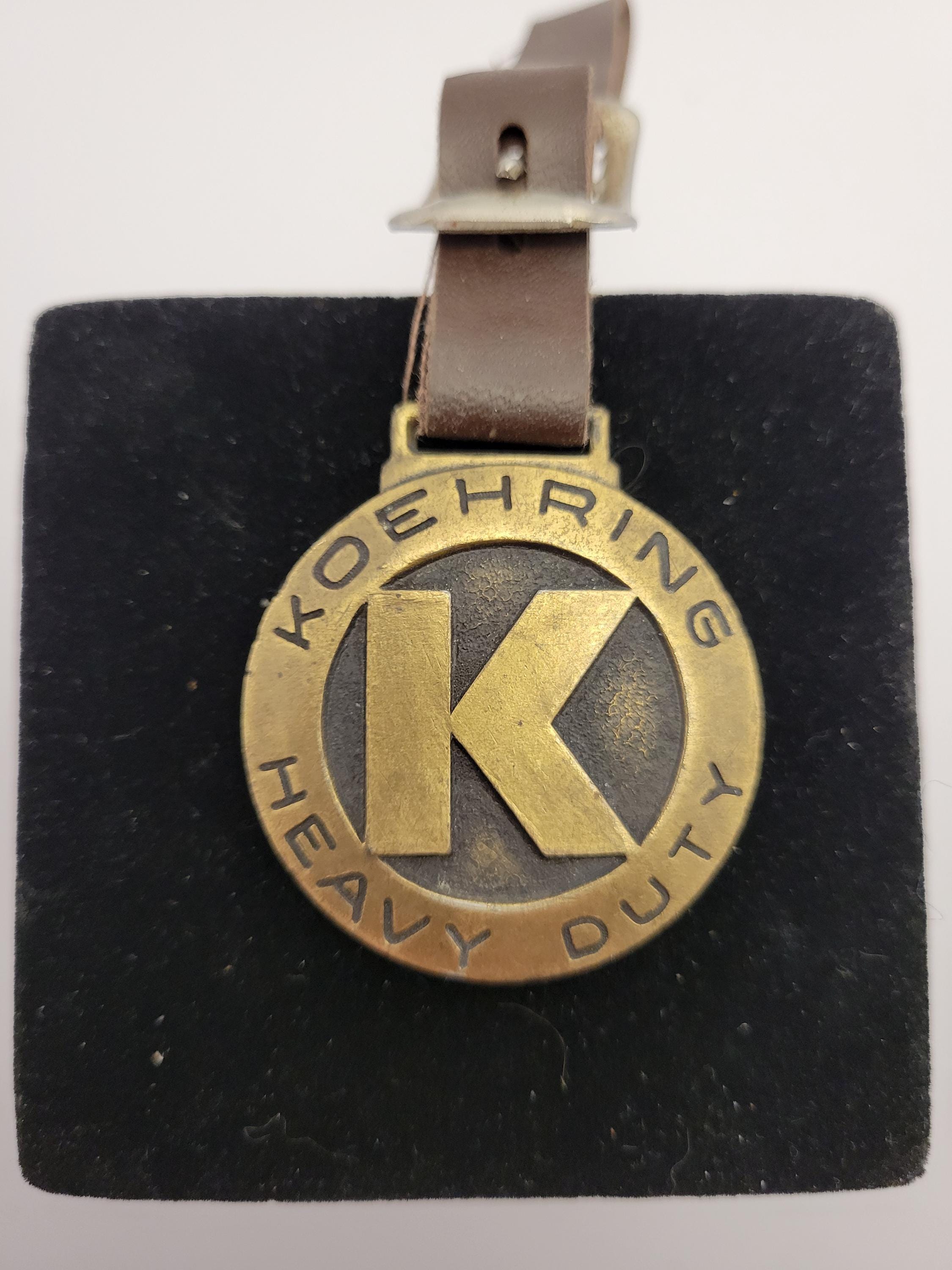 Vintage Koehring Excavator Watch Fob Keychain Strong On Performance 1.5” Koehring Watch Fob - Etsy main image 2