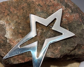 Vintage Large Star Brooch