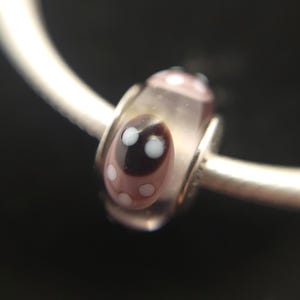 Pandora Purple Ladybug Murano Glass Charm