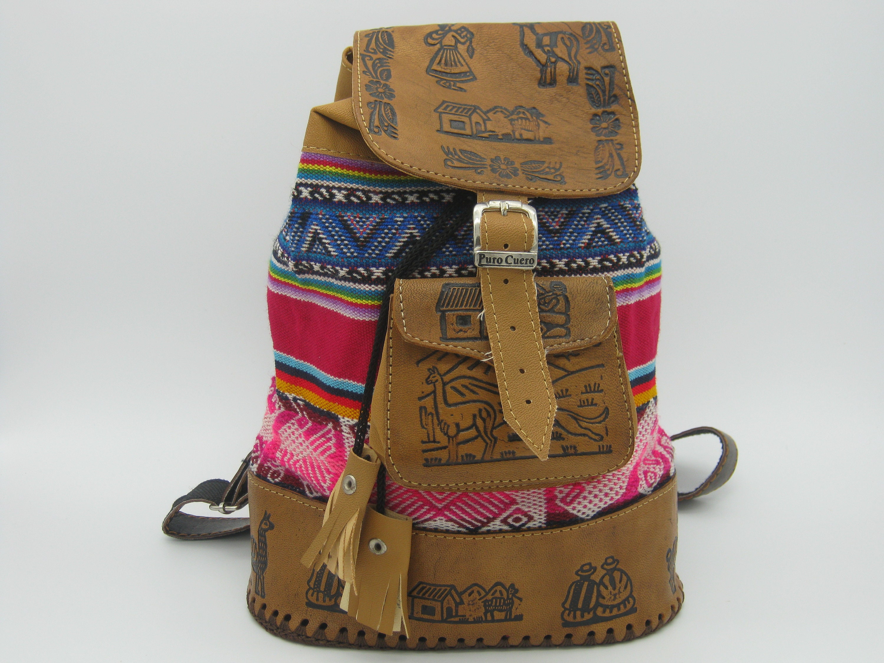 Backpack Coin purse Keychain/Art backpack/Backpack women Etsy