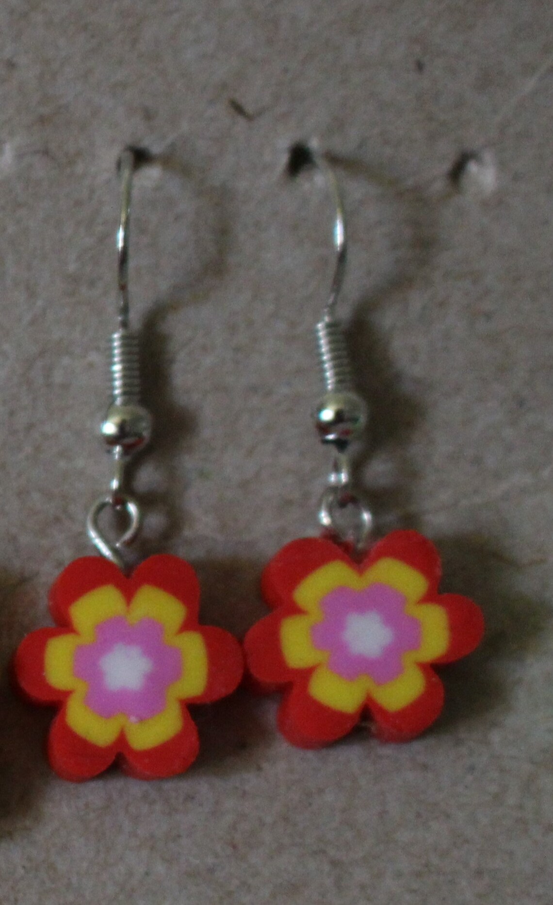 Mini Flower Eraser Earrings Etsy