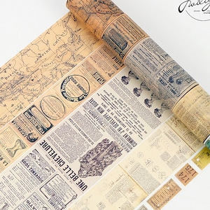 Printable Vintage Washi Tape, Scrapbook Elements, Collage Sheet, Junk  Journaling, Journal Ephemera, Card Making, Paper Craft Supplies 