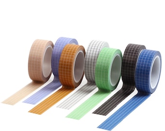 Grid Washi Tape | Sample Grid Washi Tape | Grid planner | grid lines MT washi | washi tape set | planner accessories