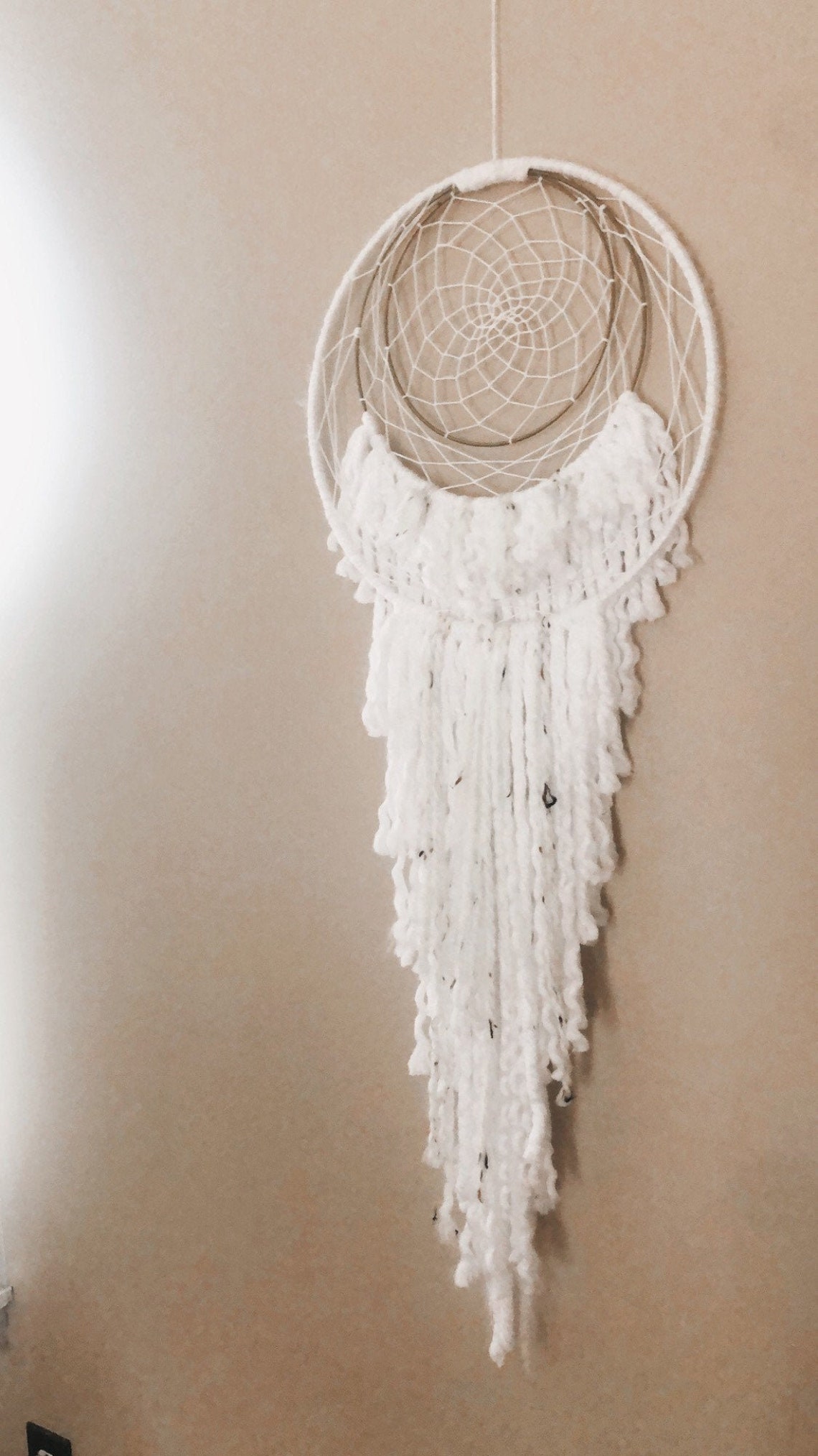 Nursery yarn dream catcher whimsical nursery decor Etsy