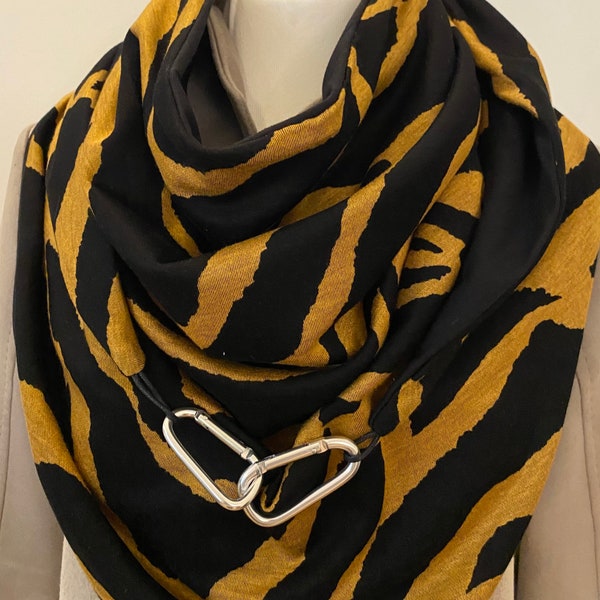 Zebra Infinity Scarf Etsy