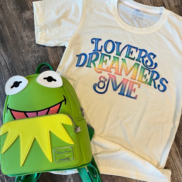 Rainbow Connection, Lovers, Dreamers, and Me, Kermit the Frog, Muppets inspired graphic tee