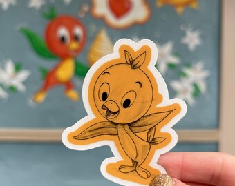 Orange Bird sticker, Disney Parks-inspired sticker