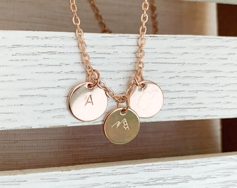 Personalized charm necklace, letter, mountain, state charms, WV, Ohio, Texas