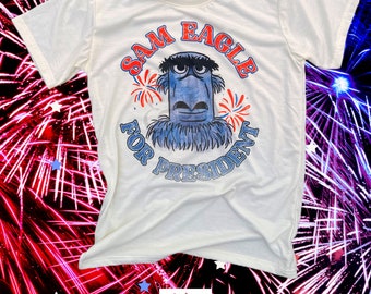 Sam Eagle inspired graphic tee, Disney parks inspired tee, Muppet Vision 3D inspired, Muppets inspired, Fourth of July, Salute to America