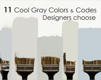 Top 11 Cool Grays Paint colors Designers use - Get that Designer look