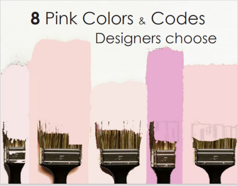 Top 8 Pink Paint colors Designers use Get that Designer look Etsy