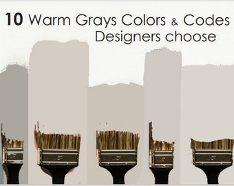 Top 10 Warm Gray Paint colors Designers use - Get that Designer look