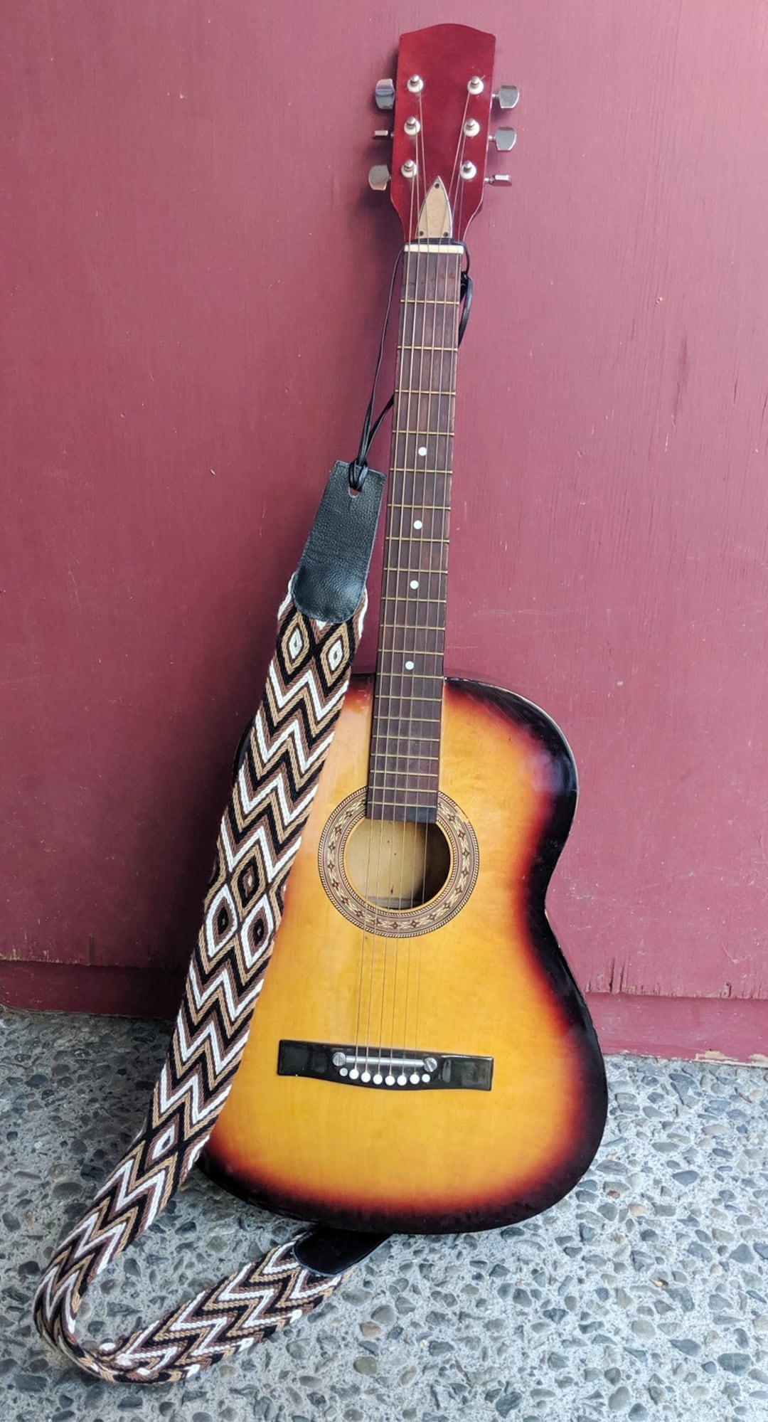 Woven Guitar Strap. Leather Crochet Strap. Indigenous Made Etsy UK