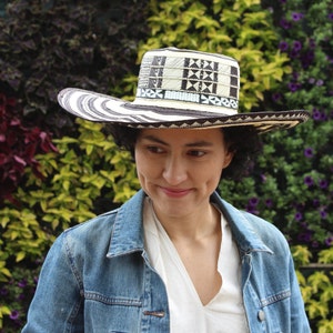 Colombian Cane Hat. Best summer hat ever!- Eco-friendly- biodegradable cane and natural dyes.