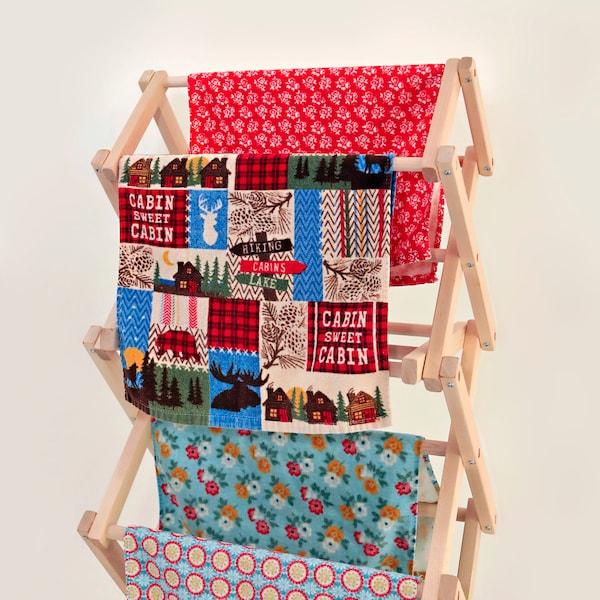 Wooden Clothes Drying Rack Etsy