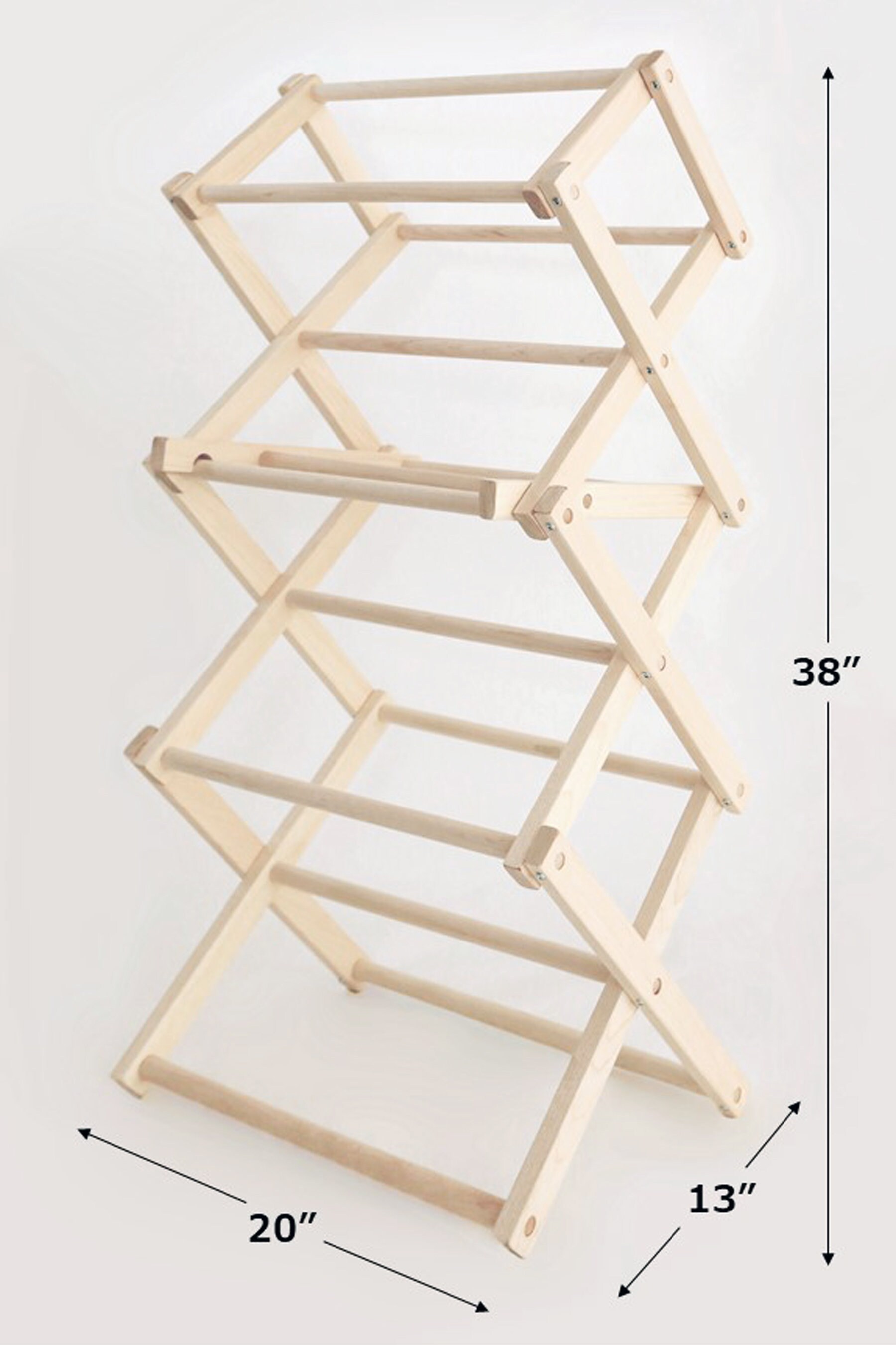 Clothes Drying Rack Amish Craftmanship Wooden Handmade Etsy