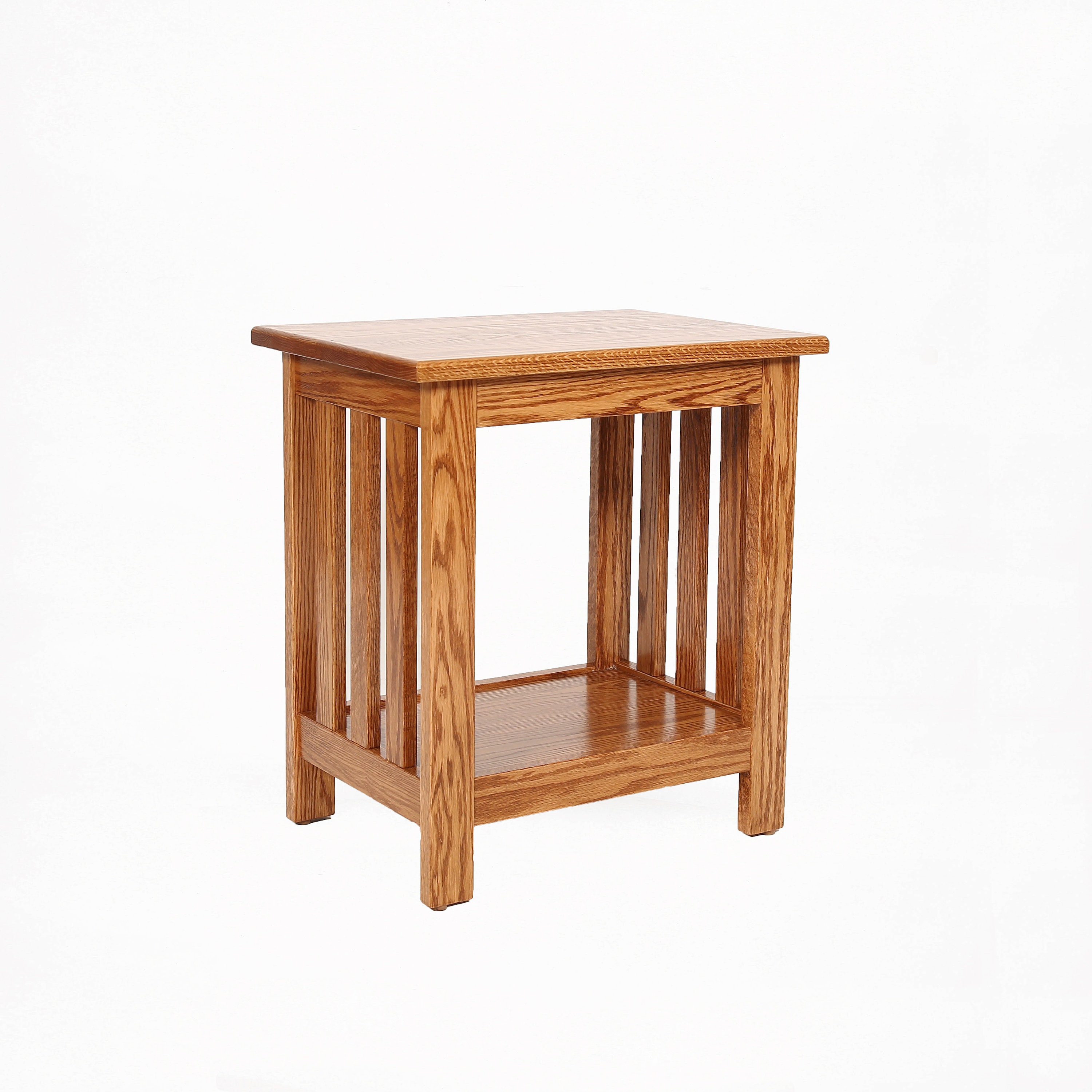 Solid oak mission end table outlet