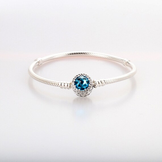 Sky blue radiant hearts charm clearance