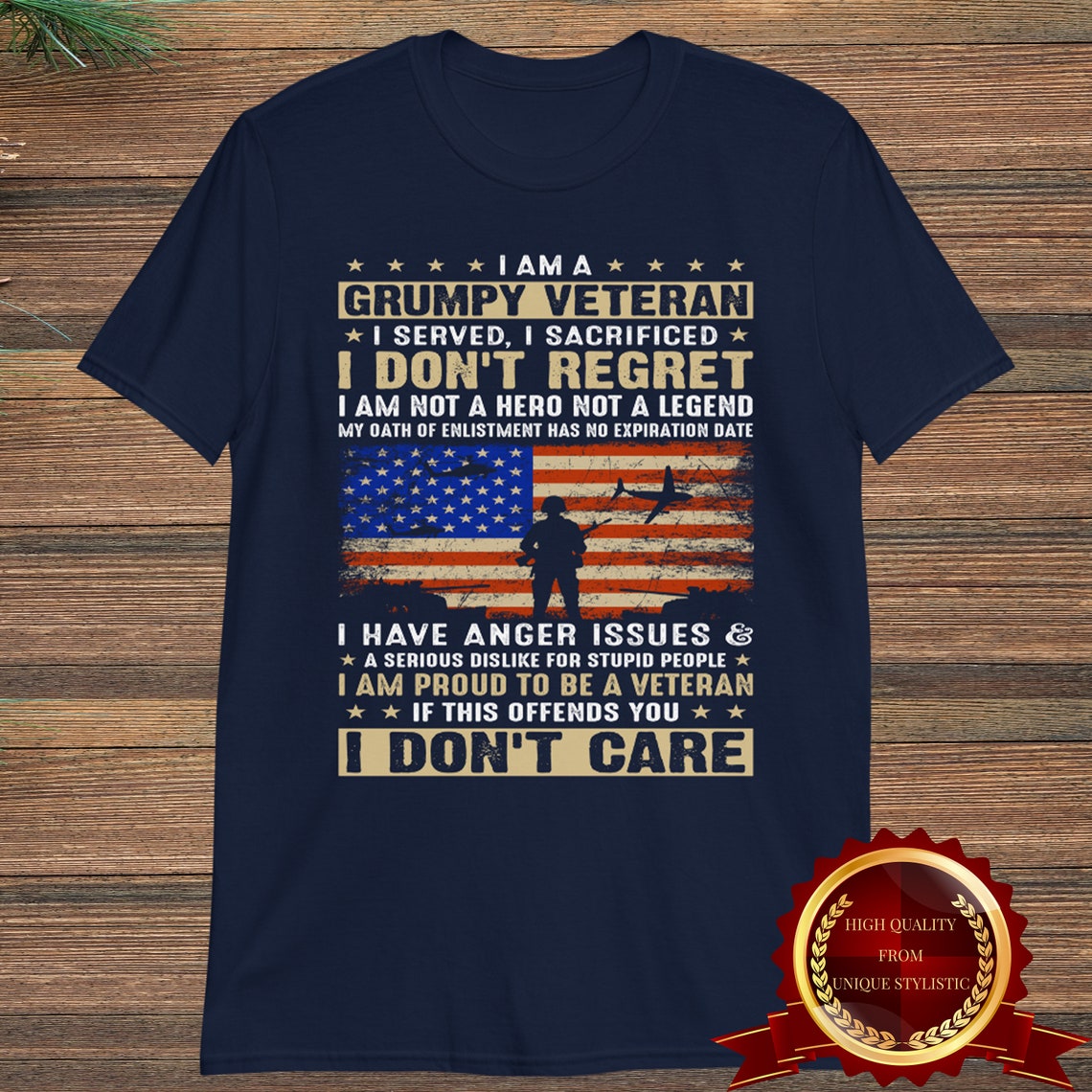 I’m A Grumpy Veteran T-Shirt | Etsy
