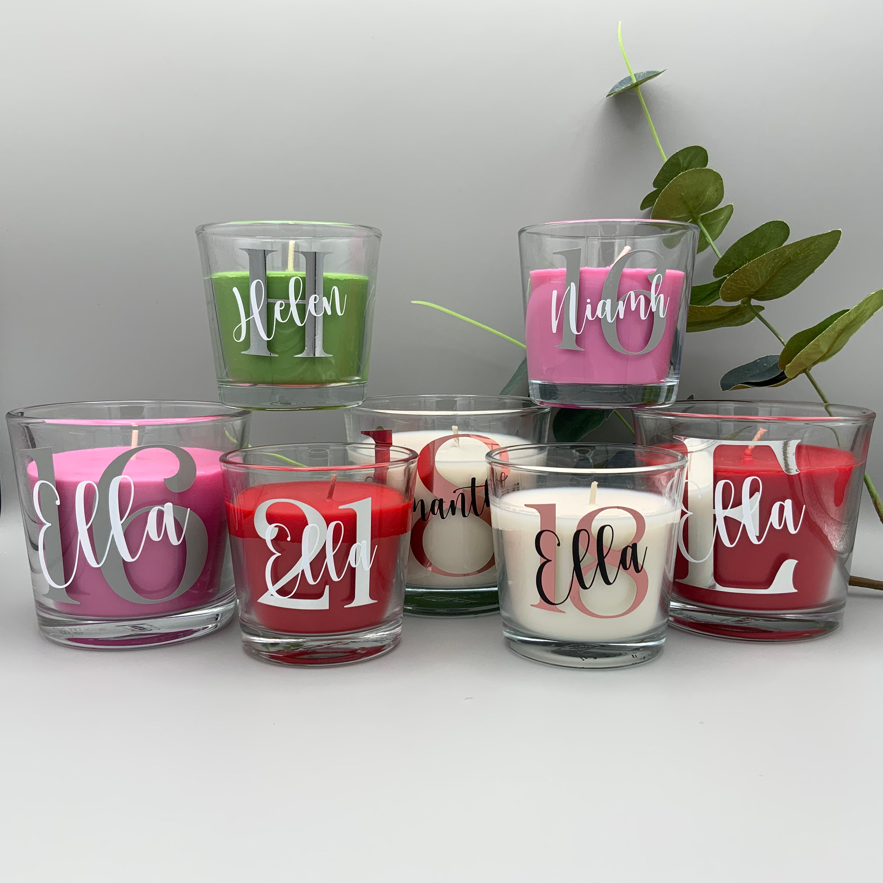 Milestone Birthday Candle Personalised Scented Candles Name Etsy UK