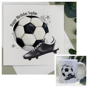 Personalised Football Birthday Card Personalised Football - Etsy UK