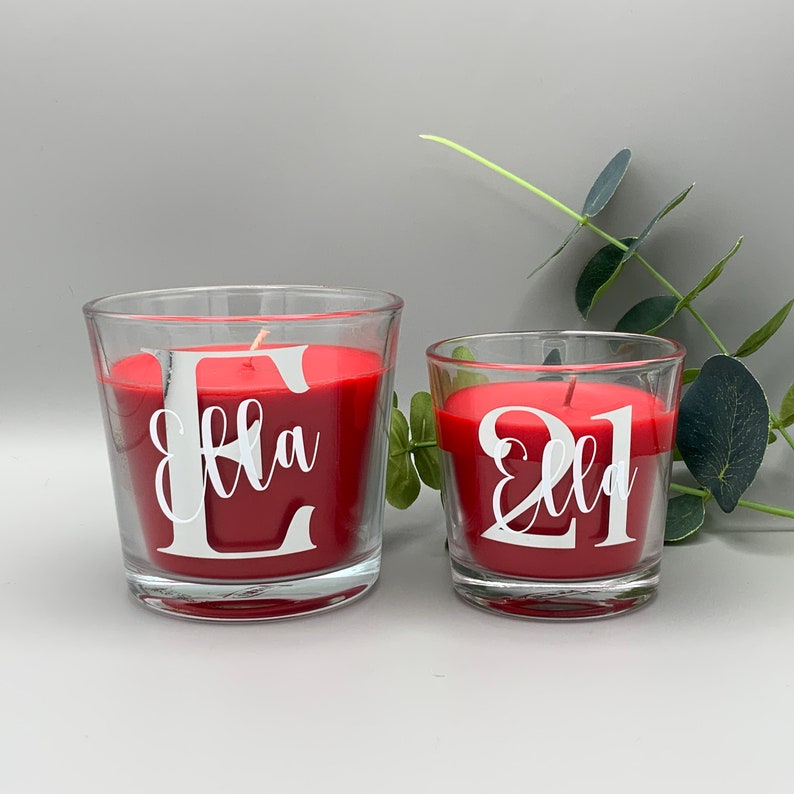 Milestone Birthday Candle Personalised Scented Candles Name Etsy