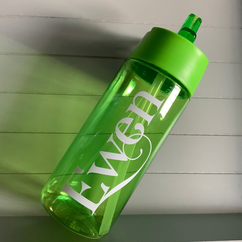 Personalised Water Bottle for Back to School Blue Pink Etsy UK