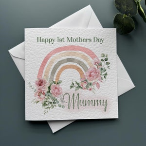 Cartão de Dia das Mães, primeiro dia das mães, madrinha, mãe, mãe, mamãe, mata, mamm, mãe, mamãe, mamãe, nan, nain nan, gran nome personalizado e saudação
