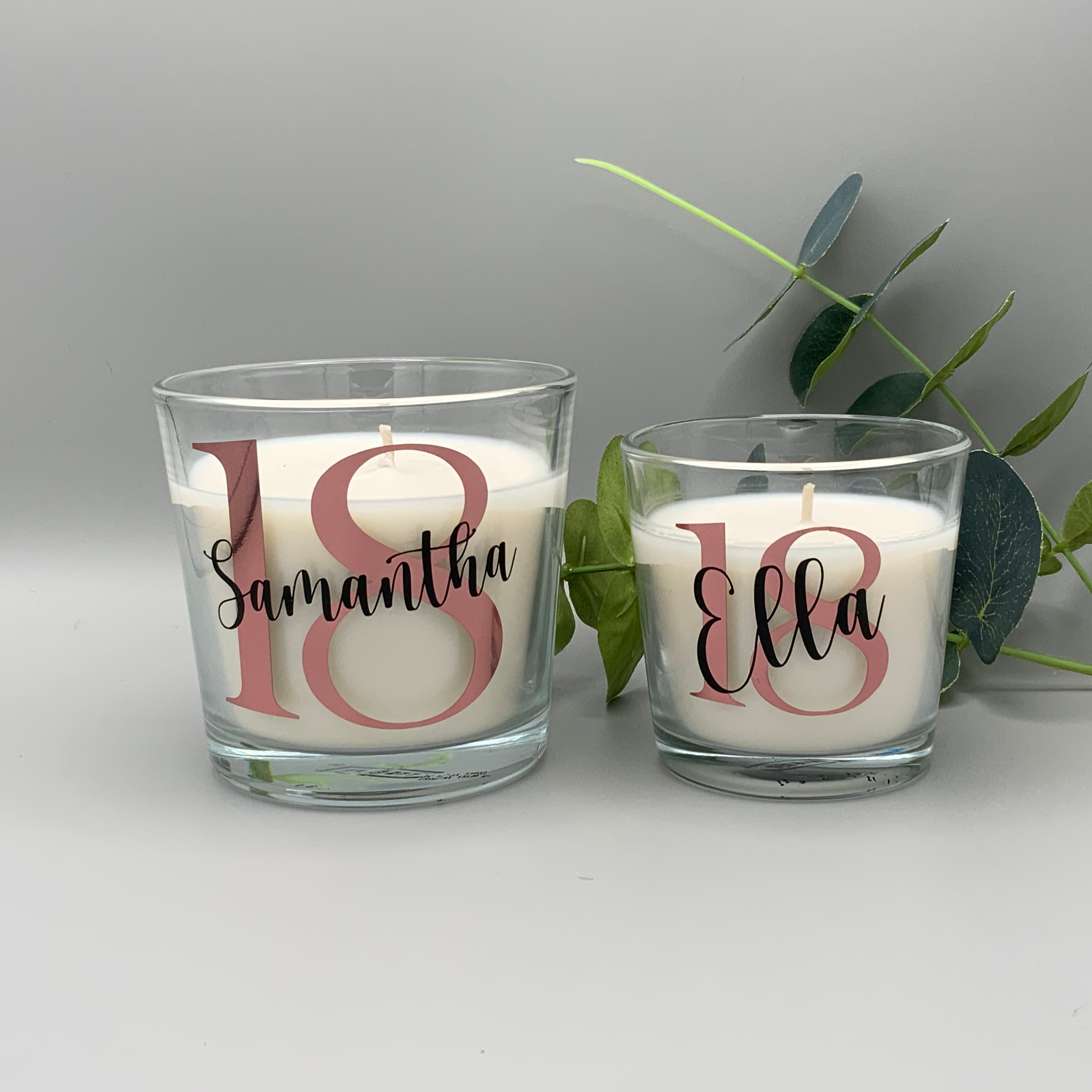 Milestone Birthday Candle Personalised Scented Candles Name Etsy UK