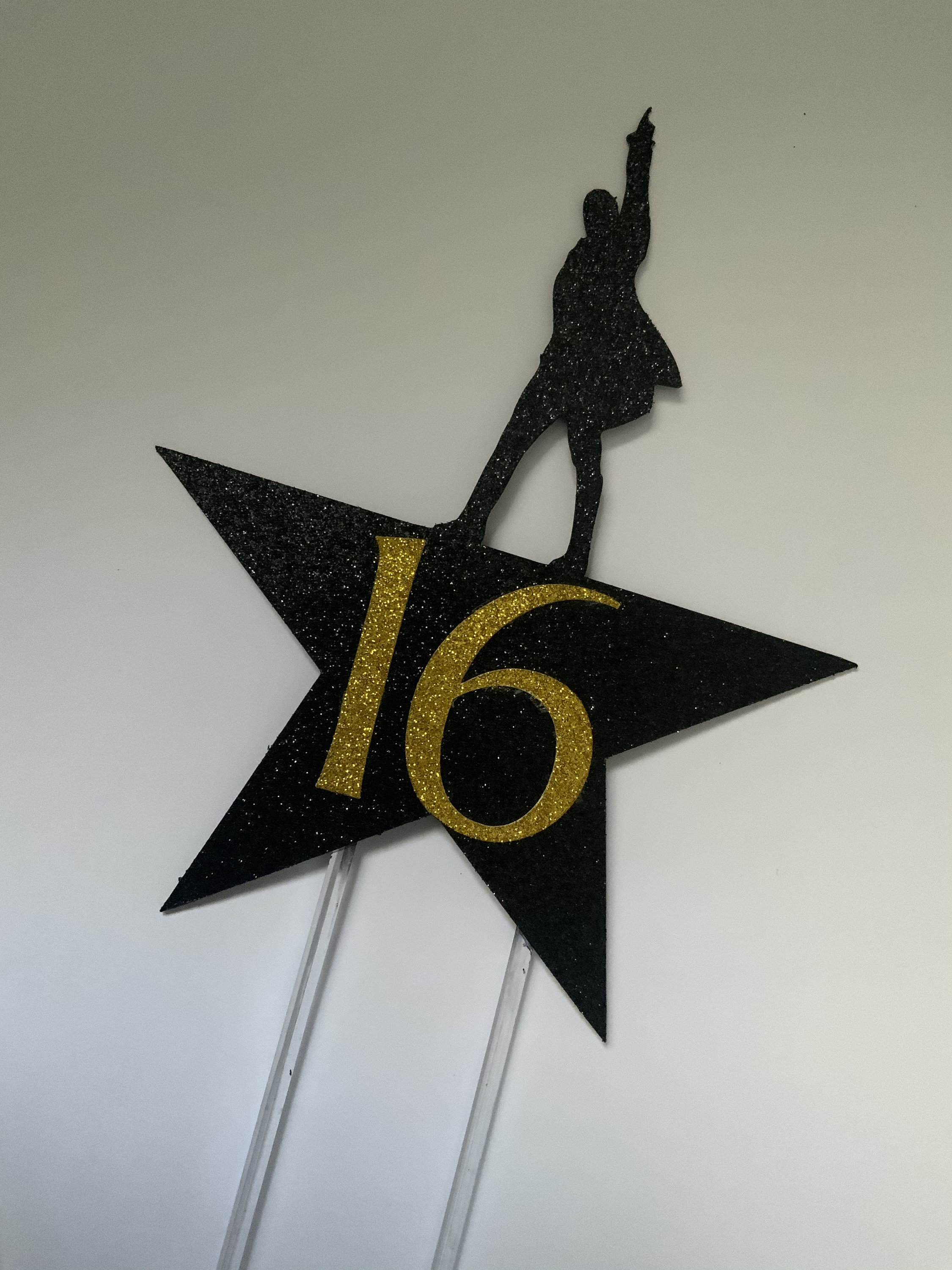 Hamilton inspired cake topper choice of name happy birthday Etsy