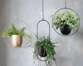 Hanging Planter Metal Plant Hanger, Simple Modern Planter, Hanging Planters for Indoor Plants, Home Decoration Hanging Flower Pot